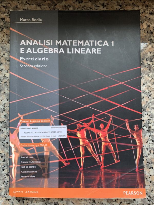 Copertina: Analisi Matematica 1 e Algebra Lineare (Eserciziario)