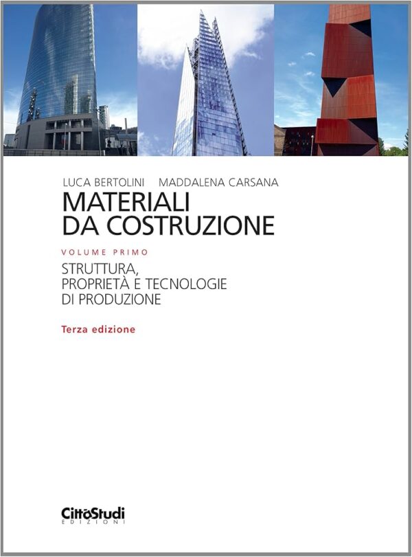 Copertina: Materiali da costruzione - primo volume