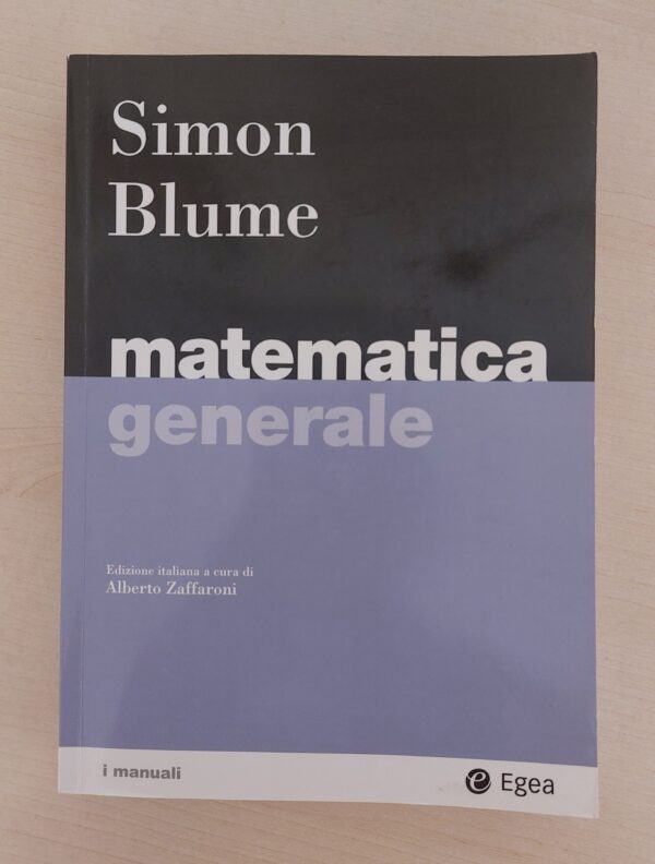 Copertina: Matematica Generale