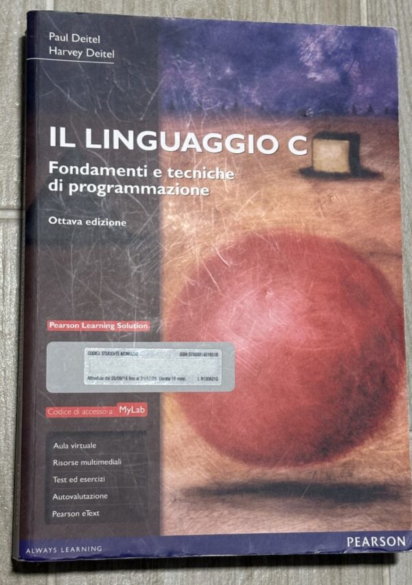 Copertina: IL LINGUAGGIO C - fondamenti e tecniche di programmazione