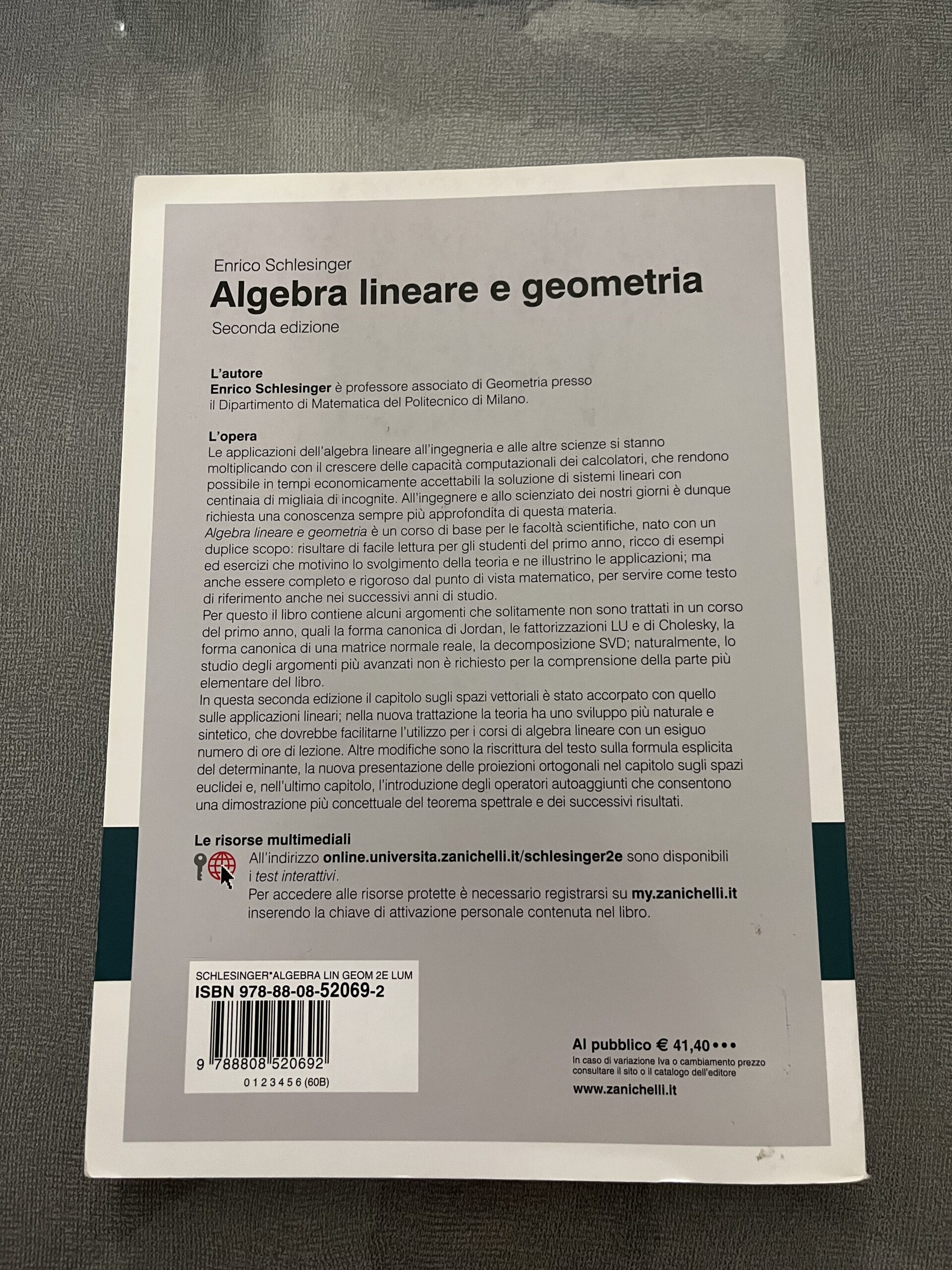 Algebra lineare e geometria - immagine 4